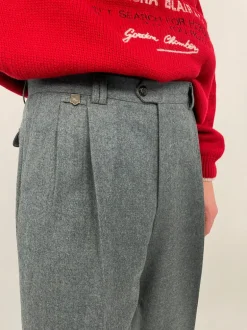 Pantaloni in pure lana anni '70