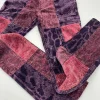 Pantaloni in velluto pitonato anni '70