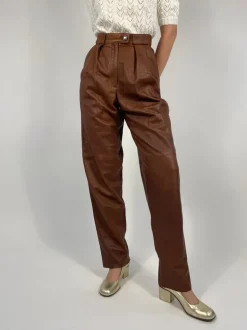 Pantaloni vera pelle anni '80