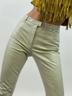 Pantaloni vintage in pelle anni '80