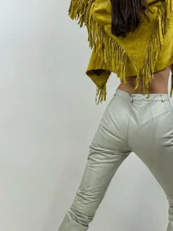 Pantaloni vintage in pelle anni '80