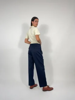Pantaloni vintage in pura lana
