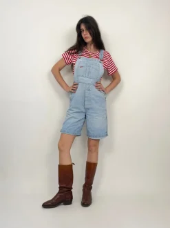 Salopette corta Rifle in jeans