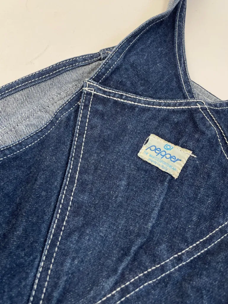 Salopette in jeans anni '80