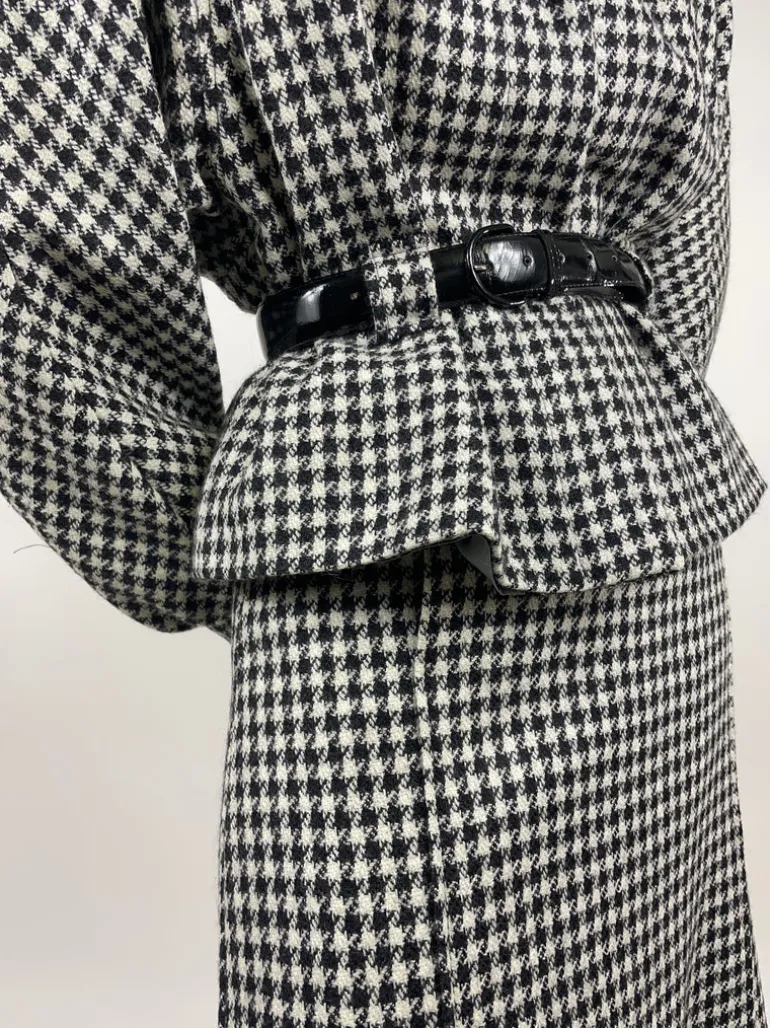Tailleur 1980 pura lana pied de poule