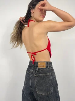 Top triangolo handmade