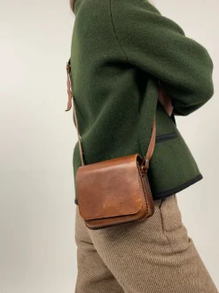 Tracolla in cuoio anni '70
