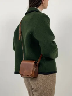 Tracolla in cuoio anni '70