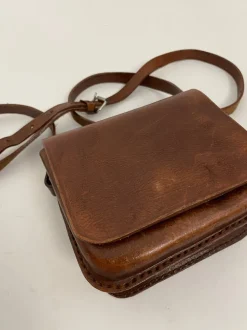 Tracolla in cuoio anni '70