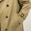 Trench anni '70 con fodera interna a quadri