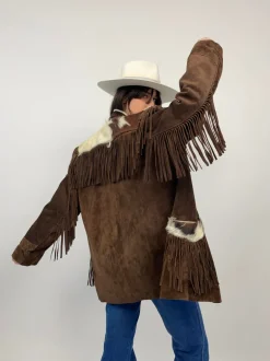 Western Jacket anni '70 in cavallino e camoscio