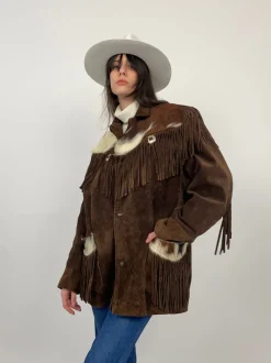 Western Jacket anni '70 in cavallino e camoscio